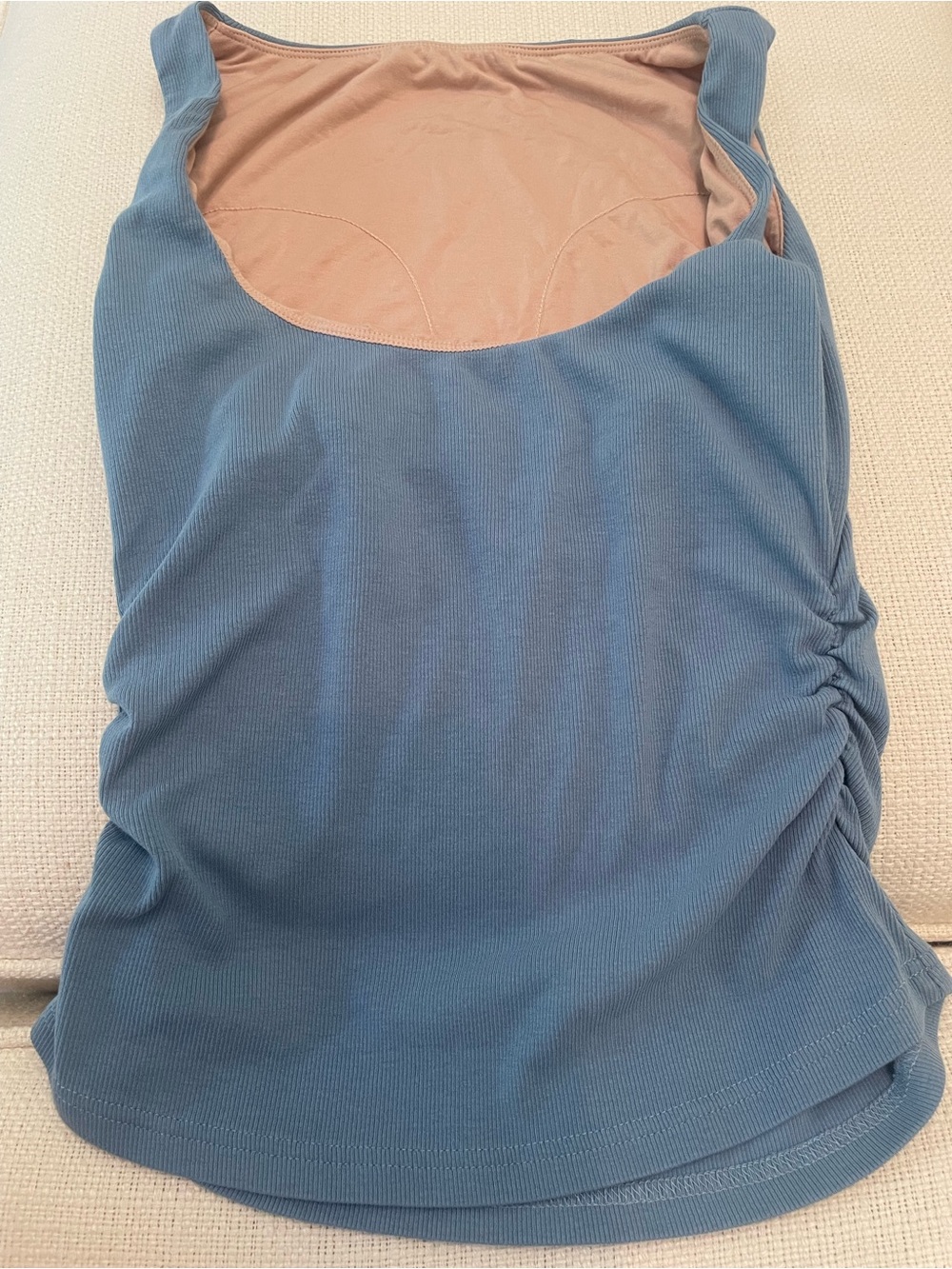 OGL Blue Ribbed Tank Top - Picture 2 of 4